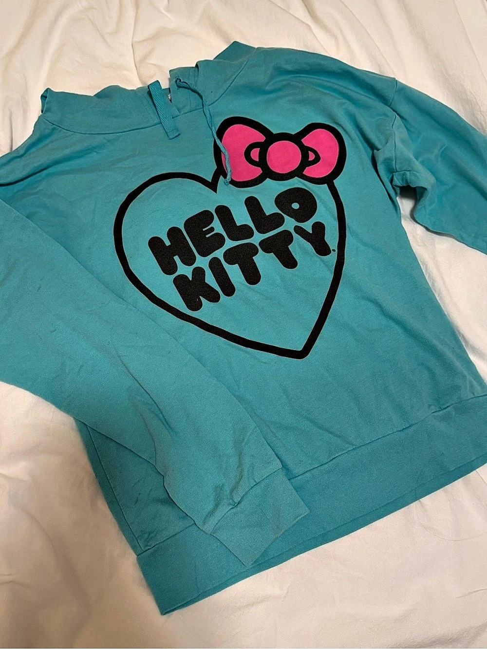 Sanrio Hello Kitty Kids Graphic Sweatshirt in Teal Blue
